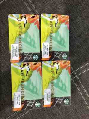 NEW! Starbucks Gift Card-2018 SAN FRANCISCO 10 Cards - Sold on eBay Nov, 27th 2018 for $25.00