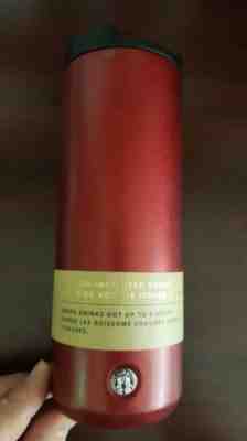 2018 Starbucks Vacuumed Insulated Tumbler 16oz Metallic Dark Red Limited Edition - Sold on eBay Nov, 30th 2018 for $11.50