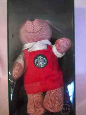 Starbucks Teddy Bear Girl with Red Holiday Apron Bearista Limited Edition 2016  - Sold on eBay Nov, 28th 2018 for $4.20