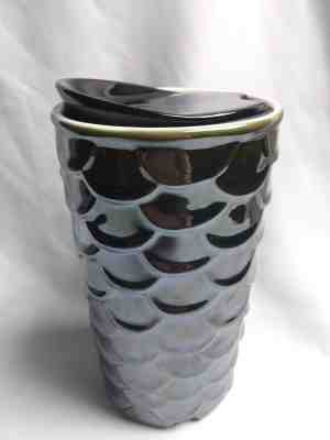 Starbucks Ceramic Mermaid Traveler Cup Tumbler 10 OZ Scales Limited Edition New  - Sold on eBay Nov, 28th 2018 for $8.99