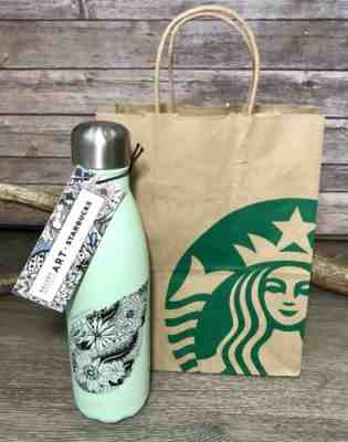 Starbucks X Swell Bottle Kelsey Montague Art Wings LIMITED EDITION NEW 17oz - Sold on eBay Nov, 14th 2018 for $35.20