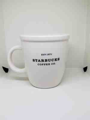 Starbucks Barista Abbey Est. 1971 Coffee Company Mug Cup 2001 Black & White - Sold on eBay Nov, 29th 2018 for $17.95