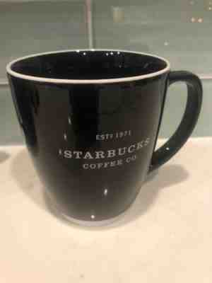 Starbucks Black Mug 2002 Abbey EST 1971 Excellent 18oz 2007 - Sold on eBay Nov, 29th 2018 for $11.56