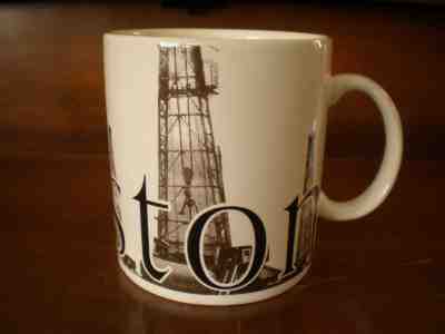 1994 STARBUCKS Houston City Collector Series Mug Oil Rigs Texas 20 oz - Sold on eBay Nov, 29th 2018 for $12.95
