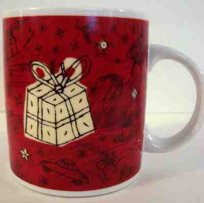 Starbucks coffee mug 2000 jumbo barista large white red  star - Sold on eBay Nov, 29th 2018 for $20.00