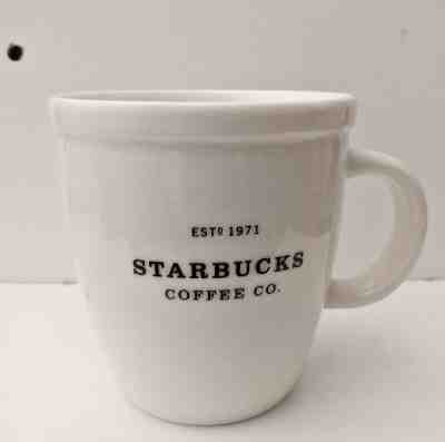 2001 Starbucks Barista Abbey White W/Black Lettering 16 Ounce Coffee Tea Mug Cup - Sold on eBay Nov, 30th 2018 for $14.95