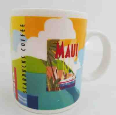 Starbucks 14 Oz Mug Maui Hawaii Stamp Series 2001 Hawaiian Theme Coffee Cup - Sold on eBay Nov, 29th 2018 for $20.00