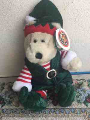 Starbucks Coffee Bearista Bear Holiday Elf 2001 Christmas Stuffed Animal - Sold on eBay Nov, 3rd 2018 for $9.99