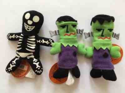 NWT 2001 Starbucks Skeleton and Monster Finger Puppets - Sold on eBay Oct, 2nd 2018 for $19.99