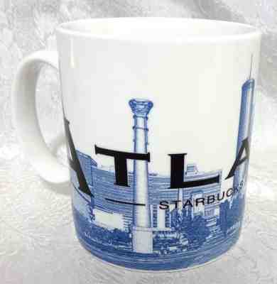 Starbucks 2002 Barista Coffee Mug ATLANTA City Skyline Series One 18 oz Hotlanta - Sold on eBay Nov, 30th 2018 for $9.99