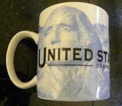 Starbucks United States Of America Scenic Series Coffee Mug Mount Rushmore 2002 - Sold on eBay Nov, 29th 2018 for $10.00