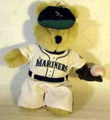 Starbucks Bearista Plush Bear 1st Edition MLB Mariners Baseball 2003 - Sold on eBay Nov, 30th 2018 for $6.59