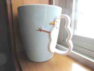 Starbucks Barista 3-D Snowman Coffee Mug, 2003, 12 oz. Blue - Sold on eBay Nov, 30th 2018 for $15.00