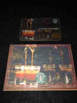 Starbucks German Double shot Card+sleeve. Very Rare!2003. RETIRED!