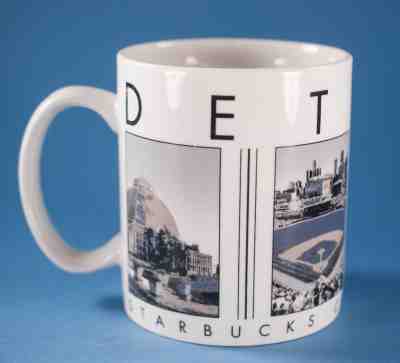Starbucks 2003 Detroit City Scenes Series Coffee Mug 16 oz - Sold on eBay Nov, 30th 2018 for $12.19