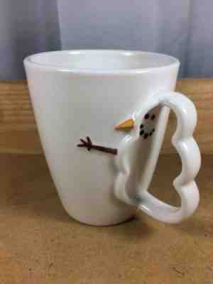 Starbucks Coffee Barista Christmas 3D Snowman Handle Cup Mug White 2003 - Sold on eBay Nov, 28th 2018 for $12.00