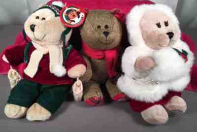 Starbucks Coffee Company Bearista Bear Holiday Set Lot Of 3 Plush 2004 2005 2009 - Sold on eBay Nov, 30th 2018 for $12.00