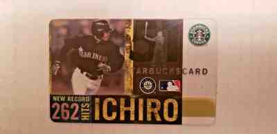 Starbucks 2005 Ichiro Suzuki 262 Hits Card RARE Series #6020 OLD LOGO - Sold on eBay Nov, 29th 2018 for $13.05
