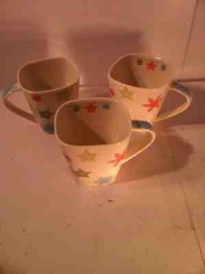 (3)  STARBUCKS COFFEE MUG / CUP  SNOWFLAKE   2005  SQUARE   SHIPS FREE--EUC - Sold on eBay Nov, 27th 2018 for $18.00
