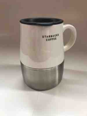 Starbucks Stainless & Ceramic Travel Coffee Tea Mug With Lid 2006, 14 oz. - Sold on eBay Nov, 30th 2018 for $29.99