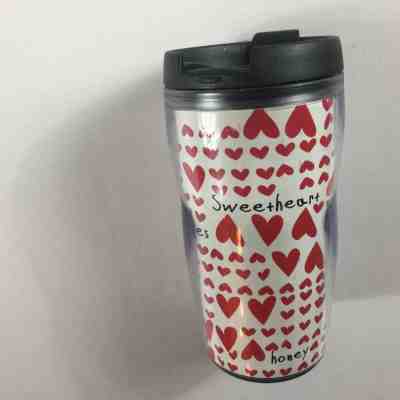Starbucks Tumbler Hearts Mug Coffee Cup 2006 Love 8oz Kids Travel Kisses Sweet - Sold on eBay Nov, 30th 2018 for $16.04