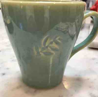  Starbucks Coffee Company Mug Cup 2006 Blue-Green Leaf 16 fl oz - Sold on eBay Nov, 29th 2018 for $6.00