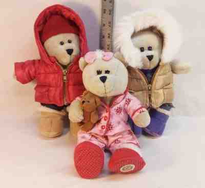 STARBUCKS Teddy Bears 2006 Christmas Winter Puffer Jacket Boy & Girl, '07 In PJs - Sold on eBay Nov, 29th 2018 for $8.00