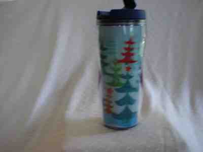 Starbucks 2006 Holiday Tree Holograpic Travel Mug 16 0z - Sold on eBay Nov, 28th 2018 for $8.99