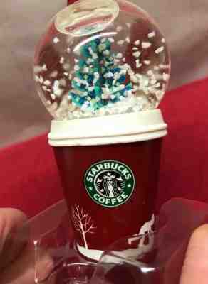 RARE 2006 Starbucks Christmas Ornament Coffee TO GO CUP SNOWGLOBE Snow Dome WORK - Sold on eBay Nov, 28th 2018 for $23.75