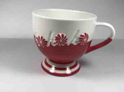 Starbucks Mug 2007 HoHoHo Holiday Coffee Cup  Christmas Peppermint Red - Sold on eBay Nov, 30th 2018 for $10.50