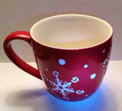 2007 Starbucks Holiday Red Christmas Snowflake Coffee Mug 16 Oz  - Sold on eBay Nov, 30th 2018 for $12.00