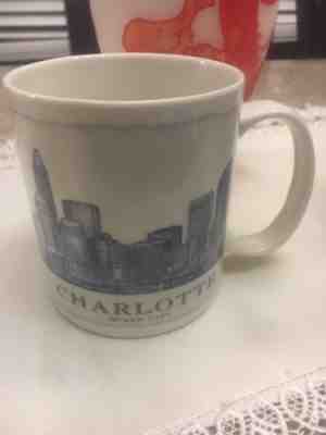 Starbucks 2007 CHARLOTTE Architecture Serial ~ QUEEN CITY COFFEE MUG 18 0z , - Sold on eBay Nov, 30th 2018 for $5.00
