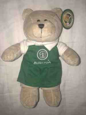 Starbucks bearista bear Austria Green Apron OLD LOGO.2007.US Seller Tag RARE  - Sold on eBay Nov, 29th 2018 for $38.99