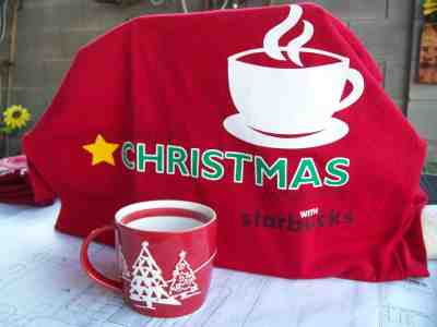 STARBUCKS CHRISTMAS T SHIRT SIZE S + HOLIDAY MUG 8 OZ SNOWFLAKES TREES 2007 EUC - Sold on eBay Nov, 29th 2018 for $9.50