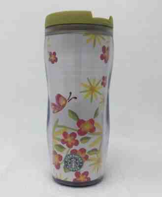 Starbucks Spring Foil Flowers Butterfly Lucy Curved Tumbler 2008 12 Oz Green - Sold on eBay Nov, 28th 2018 for $14.99