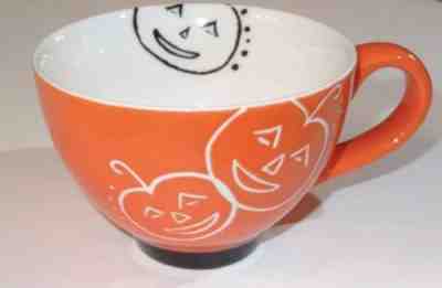 TWO STARBUCKS HALLOWEEN MUG/ CUPS SET!!!ORANGE AND BLACK PUMPKINS Never Used!! - Sold on eBay Nov, 28th 2018 for $22.00