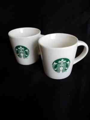 STARBUCKS 3 OUNCE CUP SHOT TASTER MUG SET OF 2 - Sold on eBay Dec, 1st 2018 for $17.00