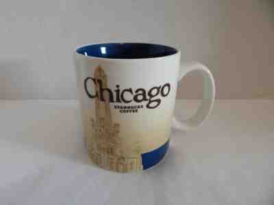 Starbucks Coffee Chicago Collector Series Mug Cup 2009 16 fluid oz - Sold on eBay Dec, 1st 2018 for $7.99