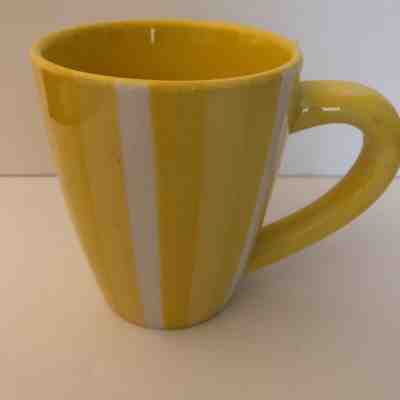 Starbucks Yellow White Striped Barista Coffee Tea 2003 Mug  - Sold on eBay Dec, 1st 2018 for $6.00