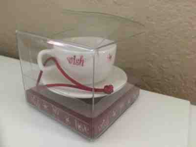 New Starbucks Christmas Ornament Cappuccino Cup & Saucer Wish Joy Love 2005 - Sold on eBay Dec, 1st 2018 for $6.99