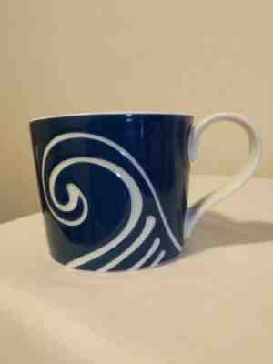 Starbucks 2008 Coffee Mug Blue Wave Swirl 13 oz  - Sold on eBay Dec, 1st 2018 for $6.00