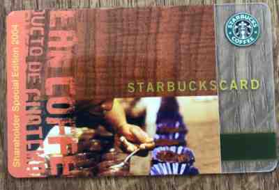Starbucks Gift Card Shareholder Special Edition 2004 - Sold on eBay Dec, 1st 2018 for $19.50