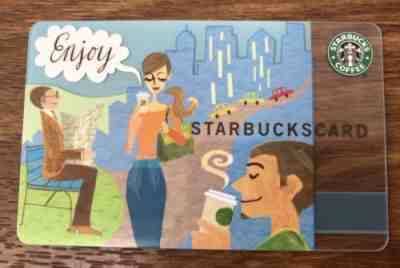 2003 Collectible Starbucks Enjoy Gift Card Pin Intact - Sold on eBay Dec, 1st 2018 for $3.99