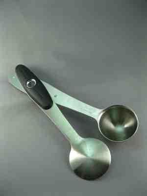 Starbucks Espresso Coffee Scoop Spoon Stainless Steel W/ Black Handle 1.5 Tbsp - Sold on eBay Dec, 1st 2018 for $4.99