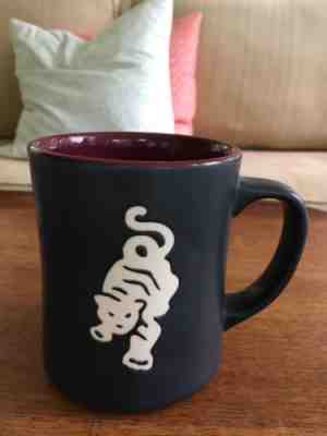 Collectible 2012 Starbucks Sumatra Tiger Mug Matte Black Maroon New Bone China - Sold on eBay Dec, 1st 2018 for $15.00
