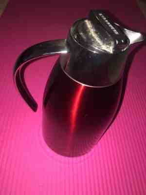 NEW Starbucks 2013 Stainless Steel Red Holiday Carafe 42oz - Sold on eBay Dec, 1st 2018 for $44.99