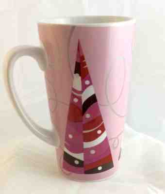 2004 STARBUCKS 6" Tall Pink Holiday Christmas Tree Collectible 6" Mug Cup - Sold on eBay Dec, 1st 2018 for $7.50