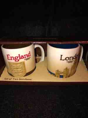 Starbucks Mug demitasse Set.3 oz England London!NEW RARE RETIRED 2008 version! - Sold on eBay Dec, 1st 2018 for $39.99