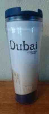 Starbucks Insulated Travel Mug Tumbler Lid Dubai City NEW never used 12 oz.