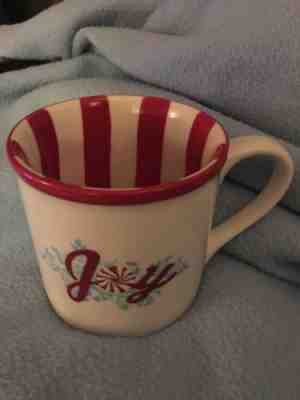 Starbucks Coffee Mug Joy Ceramic Cup Christmas 2007 Peppermint 14 Oz - Sold on eBay Dec, 1st 2018 for $7.20